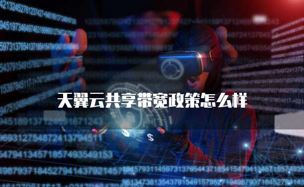 天翼云共享带宽政策怎么样