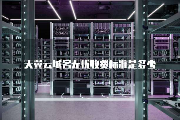 天翼云域名无忧收费标准是多少