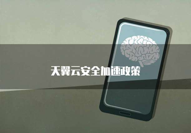 天翼云安全加速政策