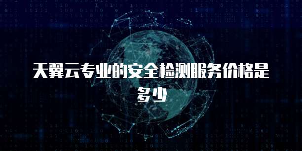 天翼云专业的安全检测服务价格是多少