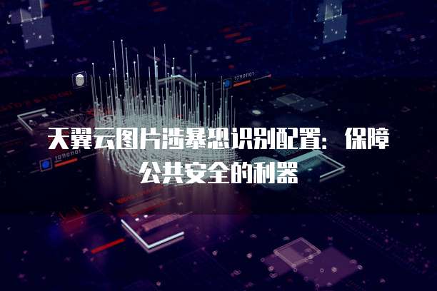 天翼云图片涉暴恐识别配置：保障公共安全的利器