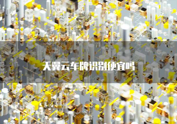 天翼云车牌识别便宜吗