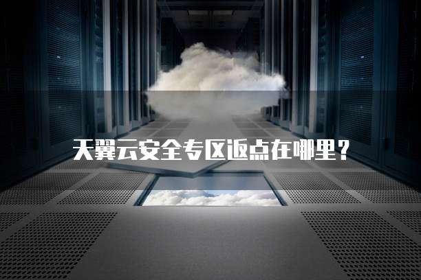 天翼云安全专区返点在哪里？