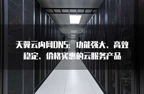 天翼云内网DNS:功能强大、高效稳定、价格实惠的云服务产品