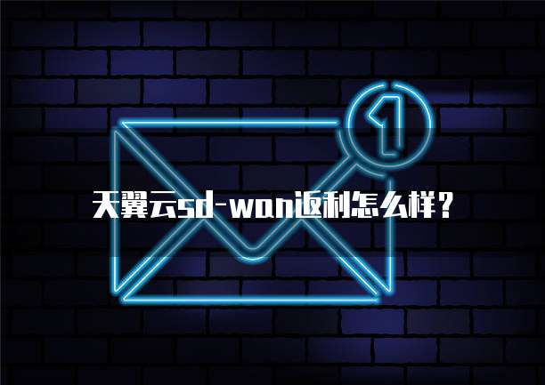 天翼云sd-wan返利怎么样?
