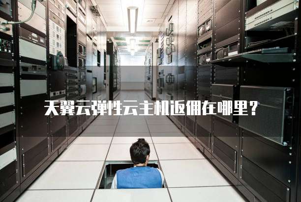天翼云弹性云主机返佣在哪里?