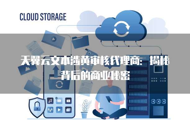 天翼云文本涉黄审核代理商：揭秘背后的商业秘密