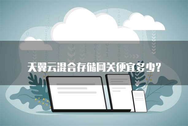 天翼云混合存储网关便宜多少?