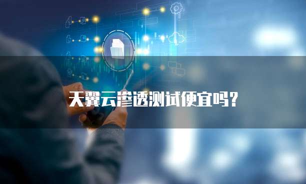 天翼云渗透测试便宜吗？