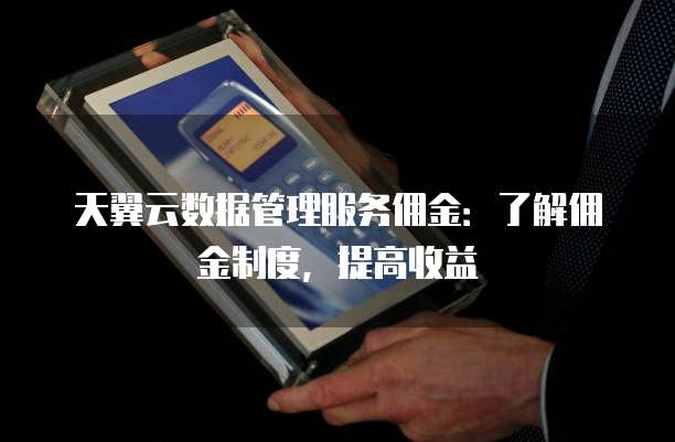 天翼云数据管理服务佣金:了解佣金制度,提高收益
