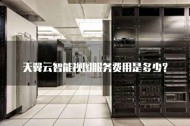 天翼云智能视图服务费用是多少？