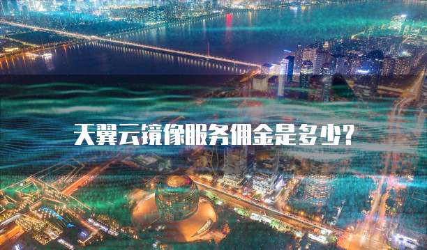 天翼云镜像服务佣金是多少?
