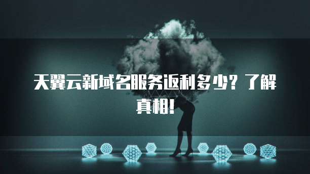 天翼云新域名服务返利多少?了解真相!