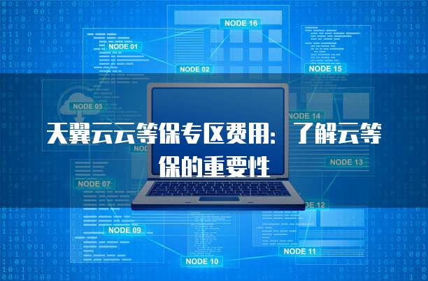 天翼云云等保专区费用:了解云等保的重要性