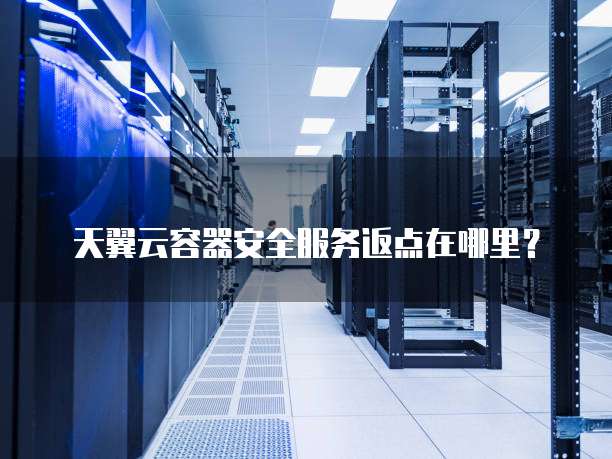 天翼云容器安全服务返点在哪里？