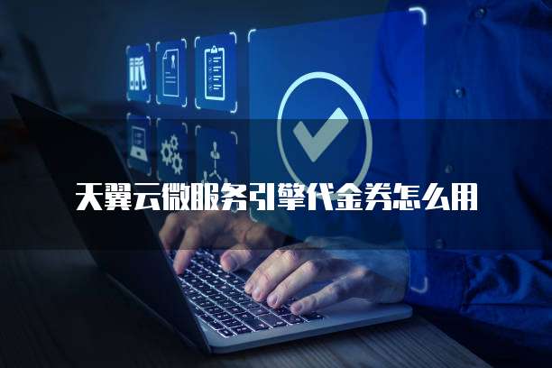 天翼云微服务引擎代金券怎么用