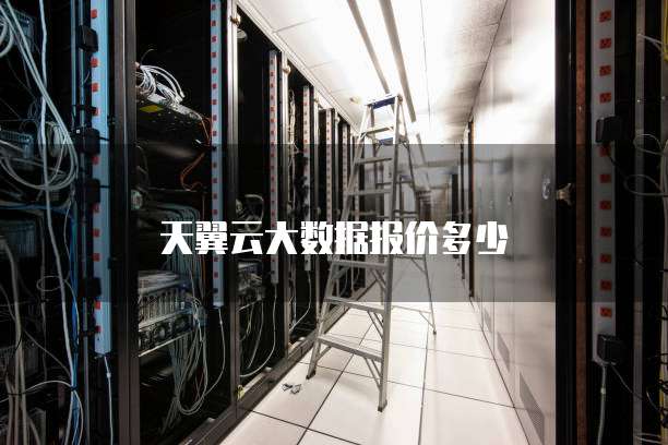天翼云大数据报价多少