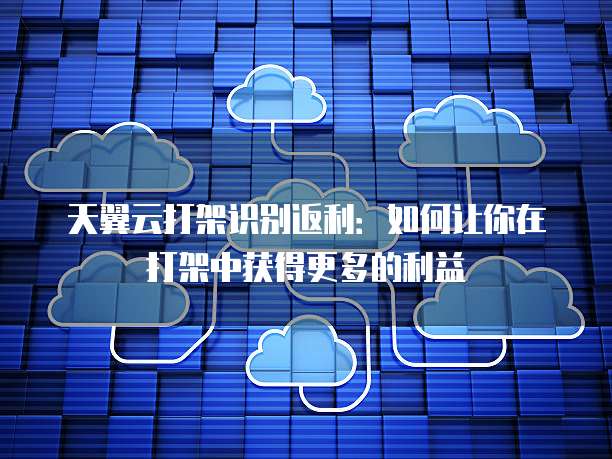 天翼云打架识别返利:如何让你在打架中获得更多的利益