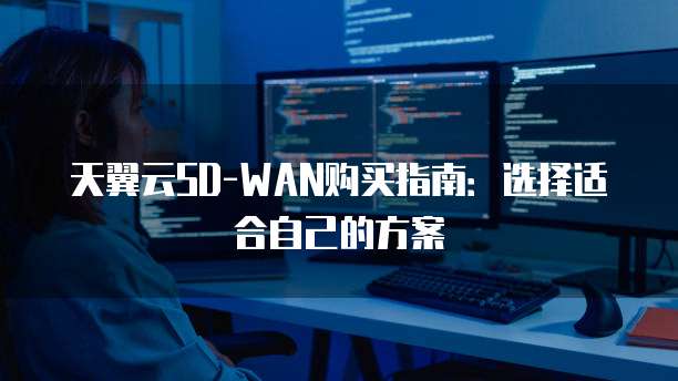 天翼云SD-WAN购买指南:选择适合自己的方案