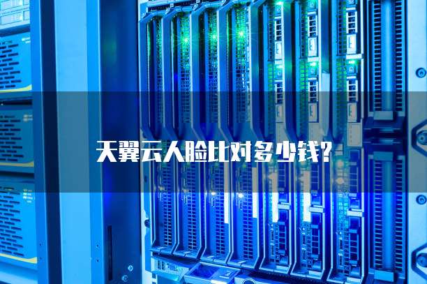 天翼云人脸比对多少钱?