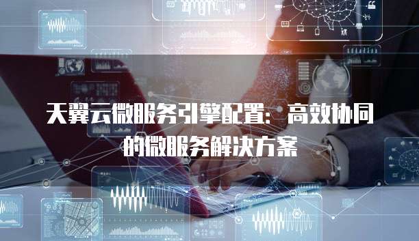 天翼云微服务引擎配置:高效协同的微服务解决方案