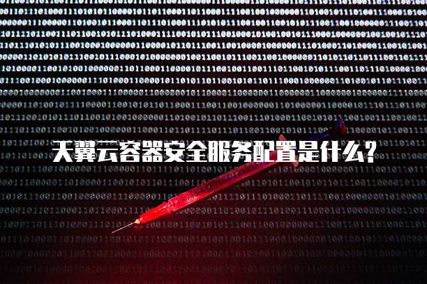 天翼云容器安全服务配置是什么?
