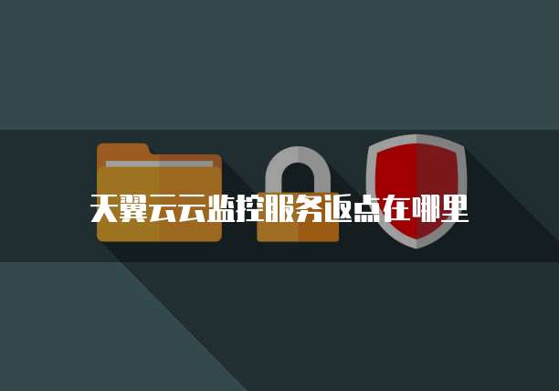 天翼云云监控服务返点在哪里