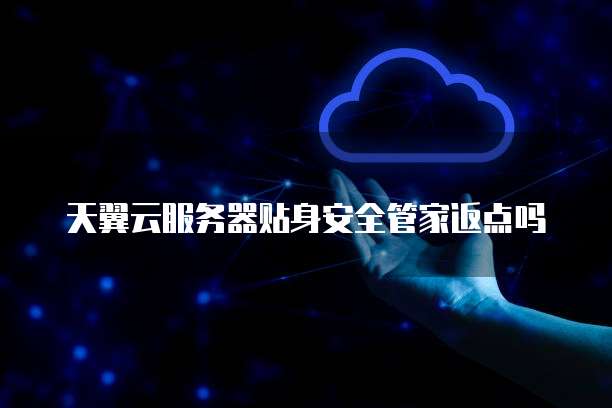 天翼云服务器贴身安全管家返点吗
