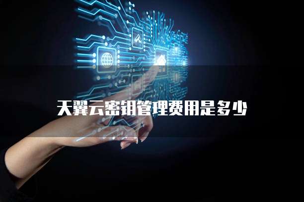 天翼云密钥管理费用是多少