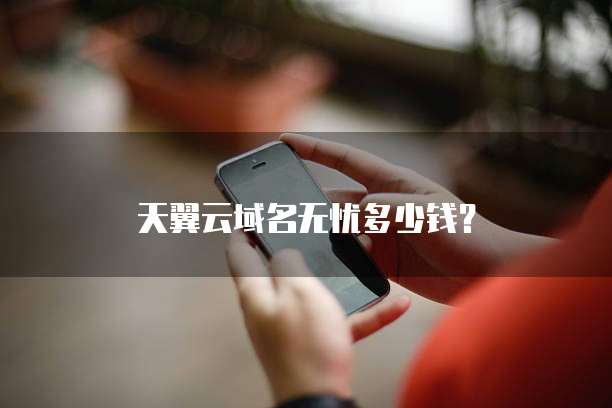 天翼云域名无忧多少钱?