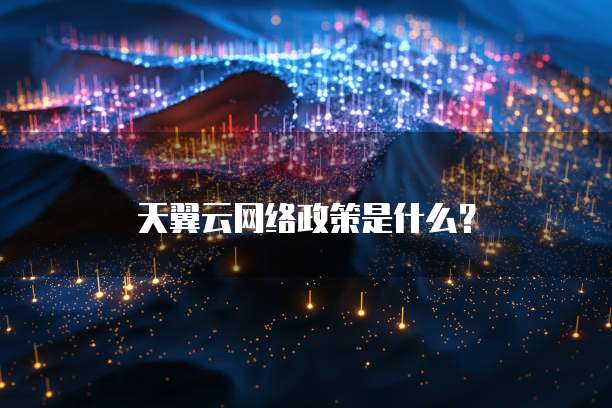天翼云网络政策是什么?