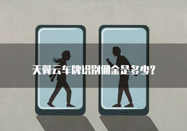 天翼云车牌识别佣金是多少?