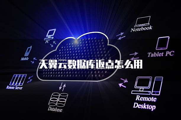 天翼云数据库返点怎么用