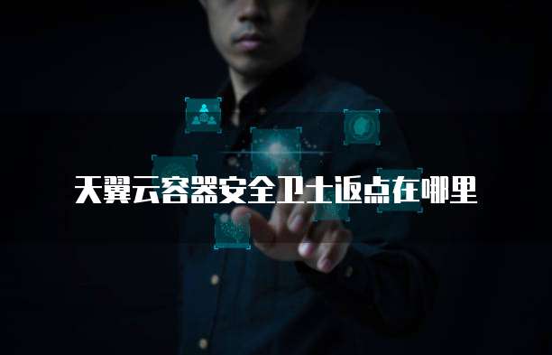 天翼云容器安全卫士返点在哪里