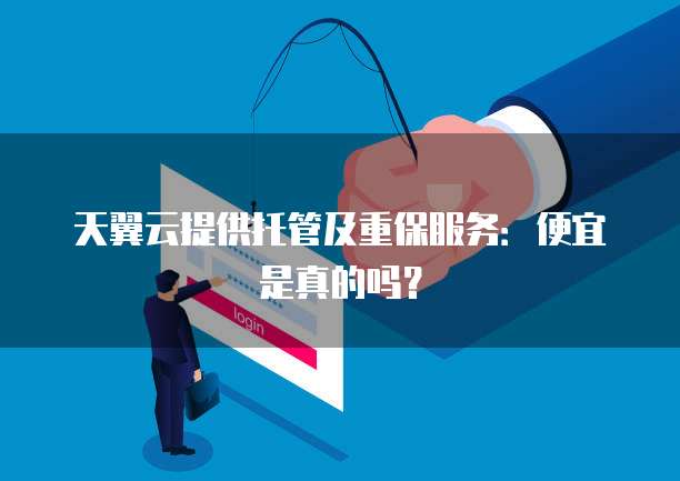 天翼云提供托管及重保服务:便宜是真的吗?