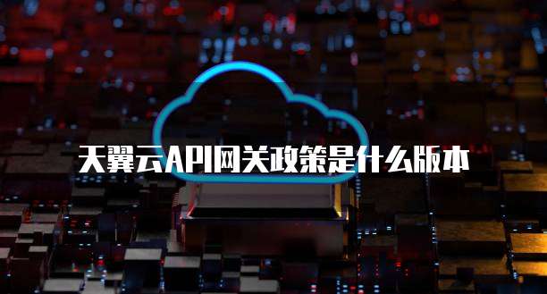 天翼云API网关政策是什么版本