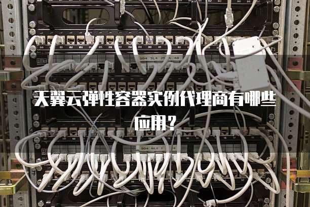 天翼云弹性容器实例代理商有哪些应用?