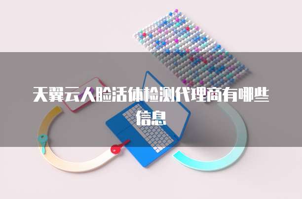 天翼云人脸活体检测代理商有哪些信息