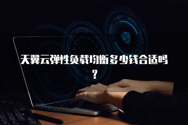 天翼云弹性负载均衡多少钱合适吗?