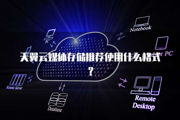 天翼云媒体存储推荐使用什么格式?