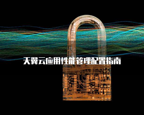 天翼云应用性能管理配置指南