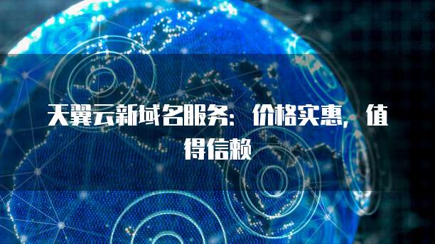 天翼云新域名服务：价格实惠，值得信赖