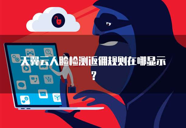 天翼云人脸检测返佣规则在哪显示?
