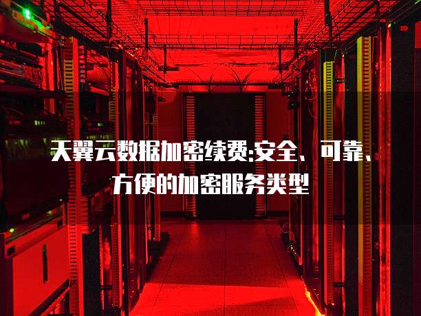 天翼云数据加密续费:安全、可靠、方便的加密服务类型