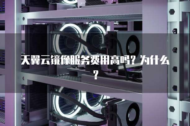 天翼云镜像服务费用高吗?为什么?
