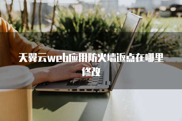 天翼云web应用防火墙返点在哪里修改