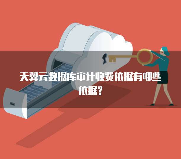 天翼云数据库审计收费依据有哪些依据?