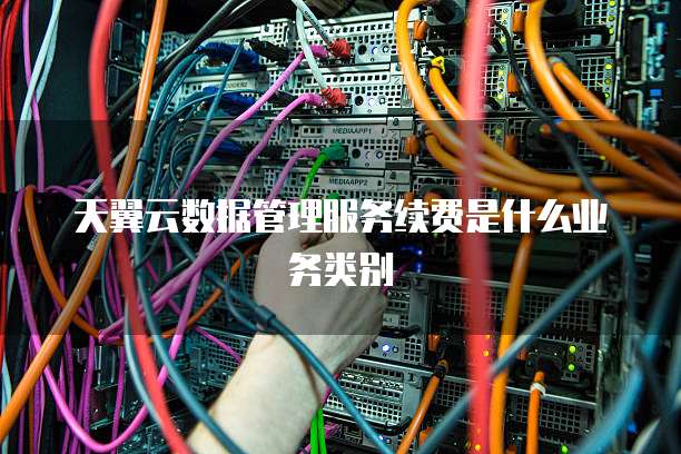 天翼云数据管理服务续费是什么业务类别