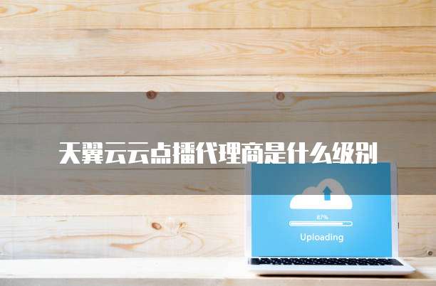 天翼云云点播代理商是什么级别