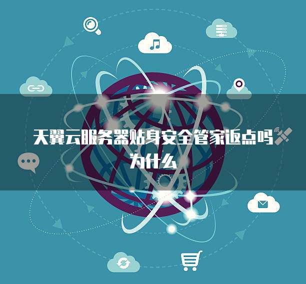 天翼云服务器贴身安全管家返点吗为什么